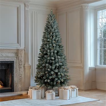 FROSTED ANDERS FIR 7FT ARTIFICIAL CHRISTMAS TREE PRELIT