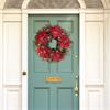 POINSETTIA PINE 26" WREATH PRELIT