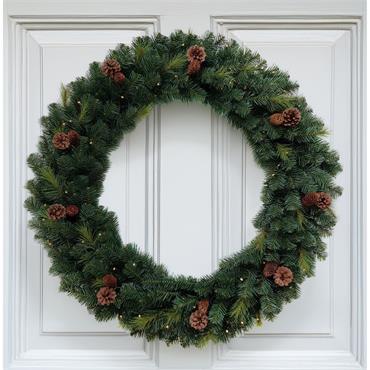 VERMONT PINE 42" WREATH PRELIT