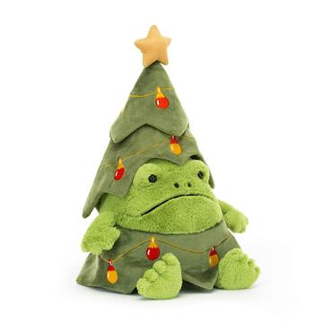 JELLYCAT CHRISTMAS TREE RICKY RAIN FROG