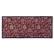 HUG RUG PAISLEY FLORAL BURGANDY RUNNER 65X150