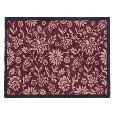 HUG RUG PAISLEY FLORAL BURGANDY 65X85