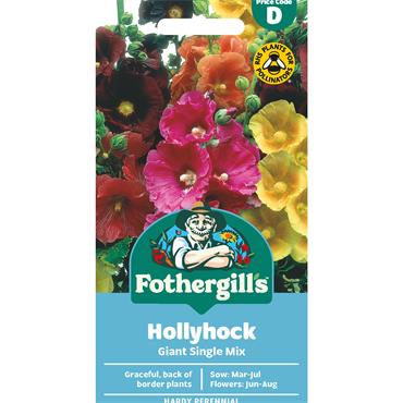 HOLLYHOCK GIANT SINGLE MIX