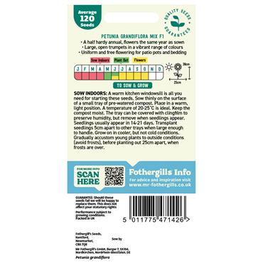 PETUNIA MR F'S GRANDIFLORA MIX F1