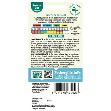 SWEET PEA FIRE & ICE