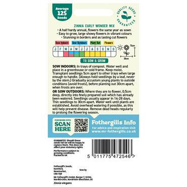 ZINNIA EARLY WONDER MIX