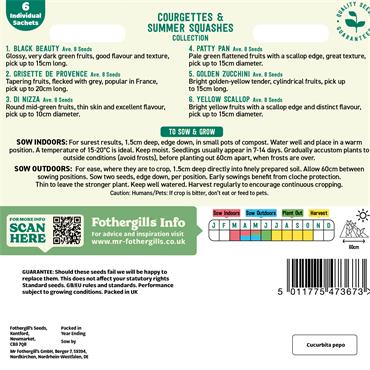 COURGETTES & SUMMER SQUASHES COLLECTION