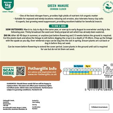 GREEN MANURE CRIMSON CLOVER