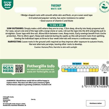 TAPE PARSNIP WHITE GEM