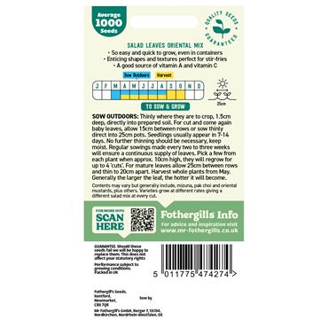 SALAD LEAVES ORIENTAL MIX