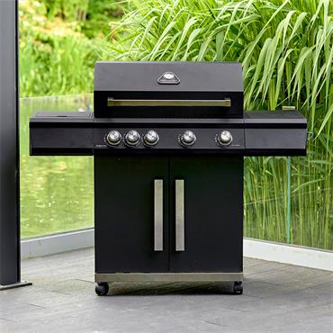 GRILLSTREAM STEALTH 4 BURNER BARBECUE W/ SIDE BURNER