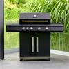 GRILLSTREAM STEALTH 4 BURNER BARBECUE W/ SIDE BURNER