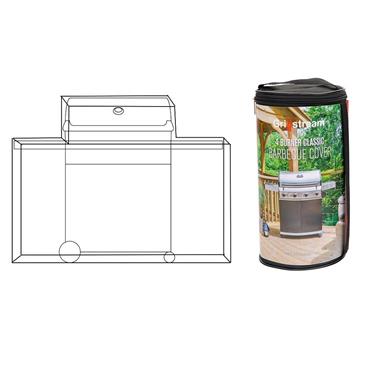 GRILLSTREAM BARBECUE COVER 4 BURNER STEALTH