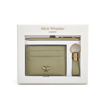 ALICE WHEELER GIFT SET - 3 PIECE PISTACHIO W PEN