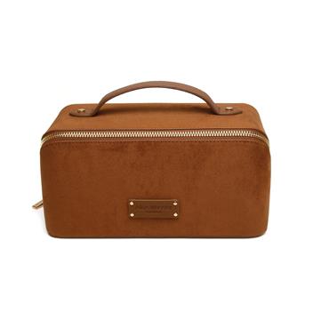 ALICE WHEELER TRAIN CASE FUDGE