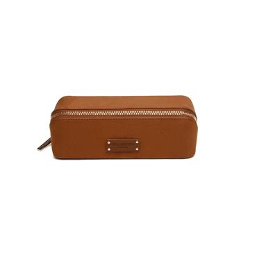 ALICE WHEELER TRAIN CASE FUDGE SUEDE SMALL