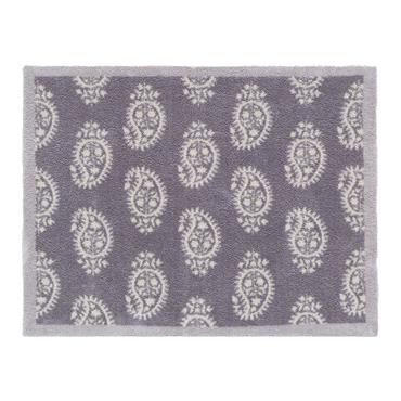 HUG RUG PAISLEY GREY 65X85