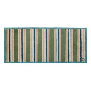 HUG RUG TIMELESS STRIPE GREEN RUNNER 65X150