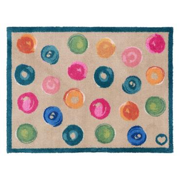 HUG RUG PAINTED SPOTS MULTI 65X85