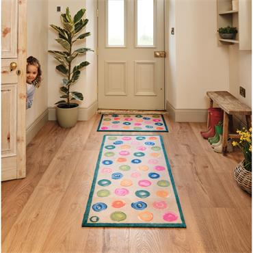 HUG RUG PAINTED SPOTS MULTI 65X85