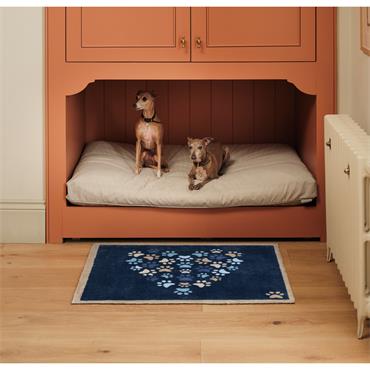 HUG RUG PAWS FOR LOVE BLUE 65X85