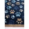 HUG RUG PAWS FOR LOVE BLUE RUNNER 65X150