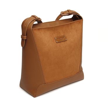 ALICE WHEELER  FUDGE SUEDE KENSINGTON CROSSBODY BAG