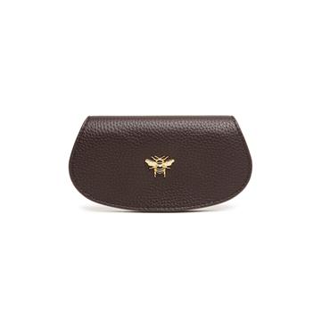 ALICE WHEELER GLASSES CASE- CHOCOLATE