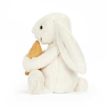 JELLYCAT CREAM BUNNY WITH STAR