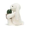 JELLYCAT CREAM BUNNY WITH PLANT