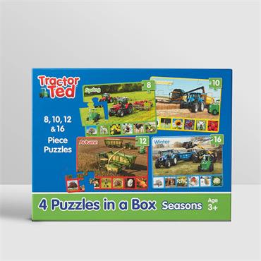 TRACTOR TED 4 PUZZLES IN A BOX