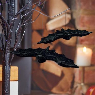 SMART GARDEN HALLOWEEN FURRY BAT PENDANTS