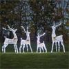 THREE KINGS GLITTERTWIST SILVER REINDEER 115CM