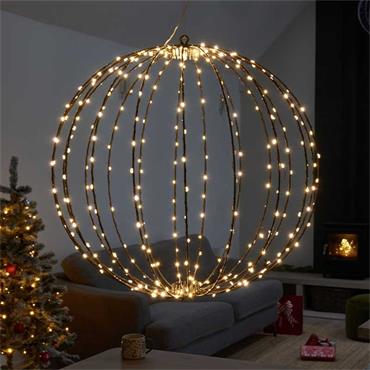 THREE KINGS 360 LED TWINKLING ORB WARM WHITE 50CM