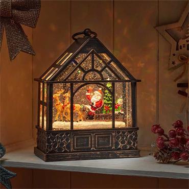 THREE KINGS SNOWSWIRL SANTA'S GREENHOUSE