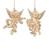 GISELA GRAHAM GOLD MATT SPARKLING CHERUB DEC