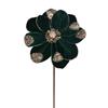 GISELA GRAHAM GREEN VELVET MAGNOLIA W GOLD GLITTER STEM