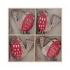 GISELA GRAHAM PAINTED WOOD ROBIN DEC BOX/8