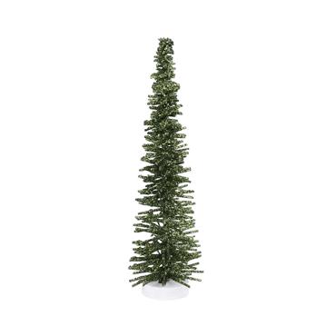 GISELA GRAHAM SLIM GREEN GLITTER WIDE BRISTLE TREE SML