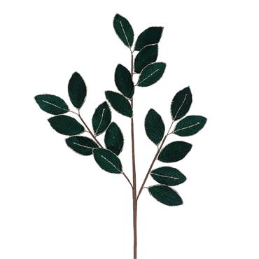 GISELA GRAHAM GREEN VELVET LEAF SPRAY