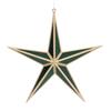 GISELA GRAHAM GOLD ACRYLIC/GREEN MIRROR 5-POINT STAR LGE
