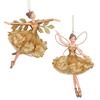 GISELA GRAHAM RESIN FAIRY 15CM GOLD/FLORIBUNDA