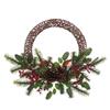 FLORALSILK PINE W/BERRY & ROBIN WREATH