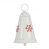 FLORALSILK METAL BELL W/SNOWFLAKE 11CM