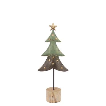 FLORALSILK METAL STAR TREE 31CM