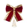 FLORALSILK BOW TREE TOPPER 26CM