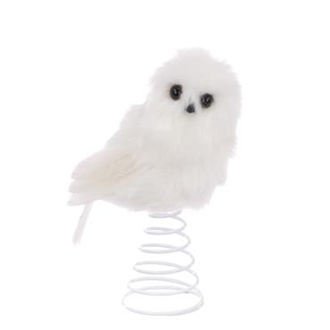 FLORALSILK OWL TREE TOPPER 21CM
