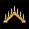 PREMIER DECORATIONS LIT WOODEN CANDLE BRIDGE W/7 LED AND TIMER