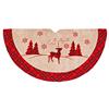 PREMIER DECORATIONS RED PLAID REINDEER TREE SKIRT