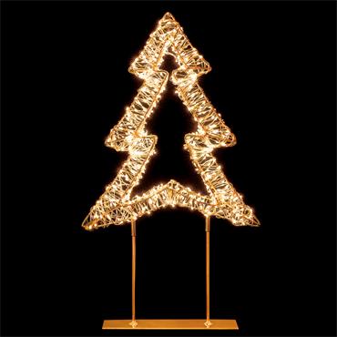 PREMIER DECORATIONS ROSE GOLD TABLE TOP TREE